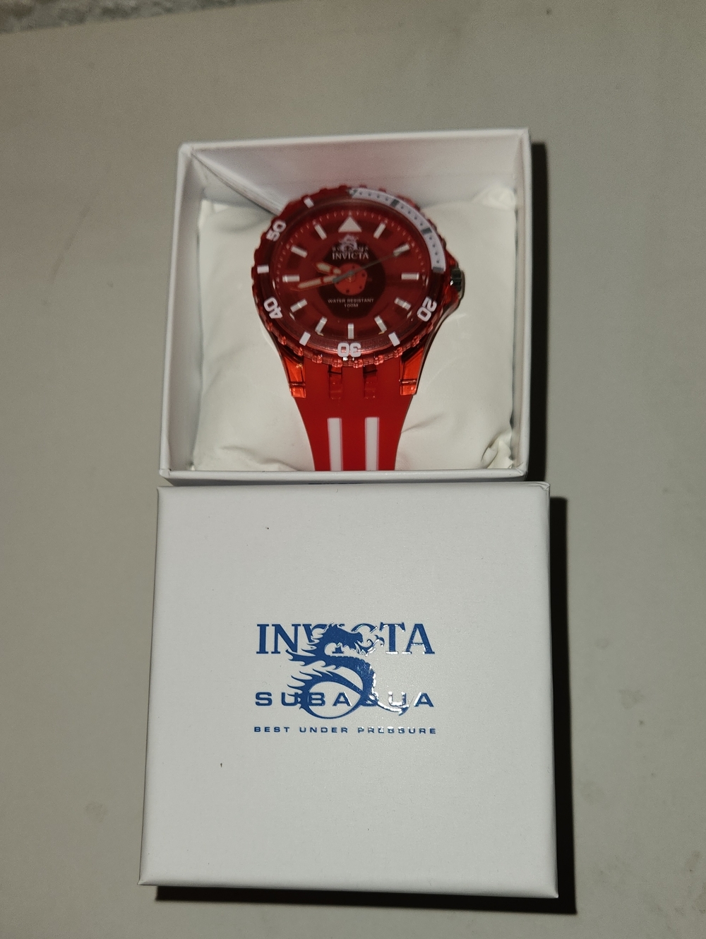 Invicta Red Transparent Sport Watch - Picture 4 of 4